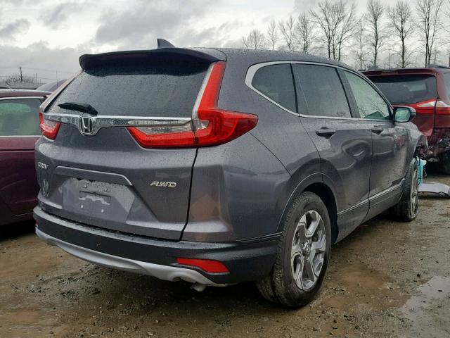 2HKRW2H82HH620035 - 2017 HONDA CR-V EXL GRAY photo 4