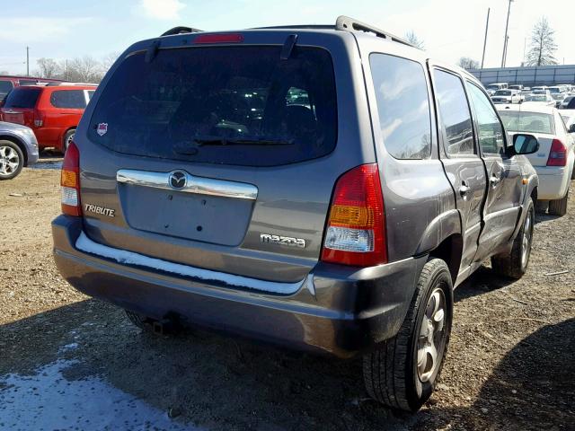 4F2YZ041X3KM43101 - 2003 MAZDA TRIBUTE LX GRAY photo 4