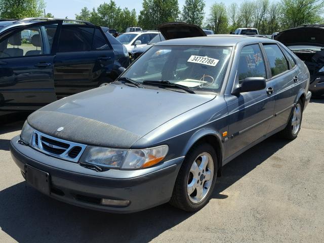 YS3DD55NXX2084875 - 1999 SAAB 9-3 S BLUE photo 2