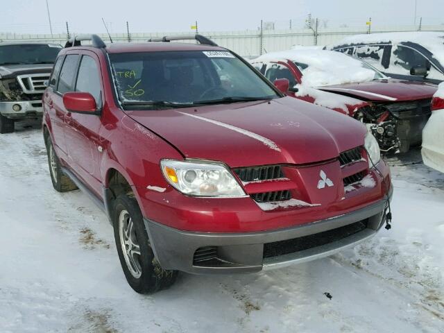 JA4LZ31F76U611128 - 2006 MITSUBISHI OUTLANDER RED photo 1