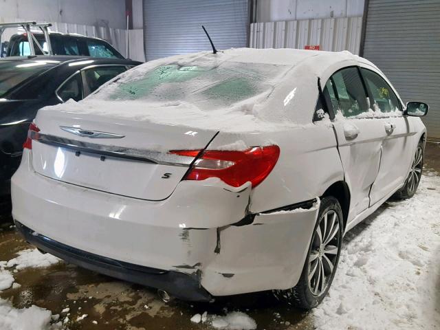 1C3CCBCG2DN724276 - 2013 CHRYSLER 200 LIMITE WHITE photo 4