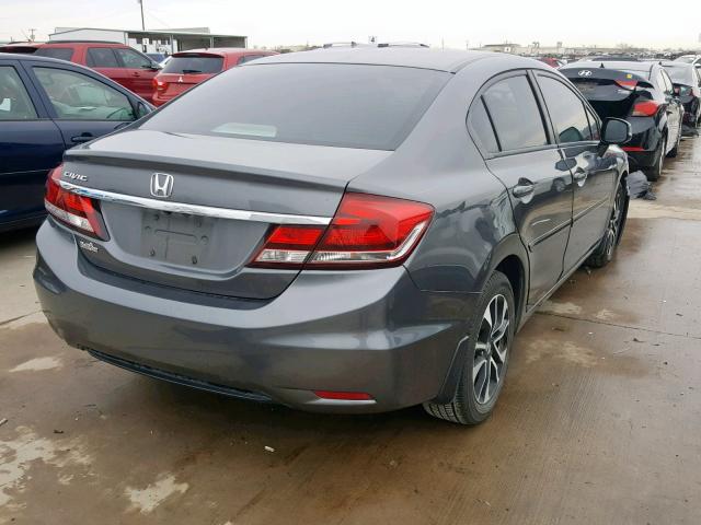 2HGFB2F91DH513623 - 2013 HONDA CIVIC EXL GRAY photo 4