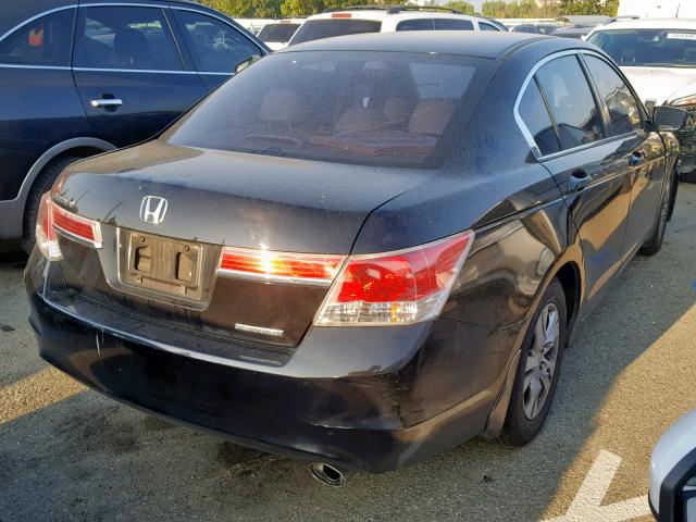 1HGCP2F62BA117156 - 2011 HONDA ACCORD BLACK photo 4