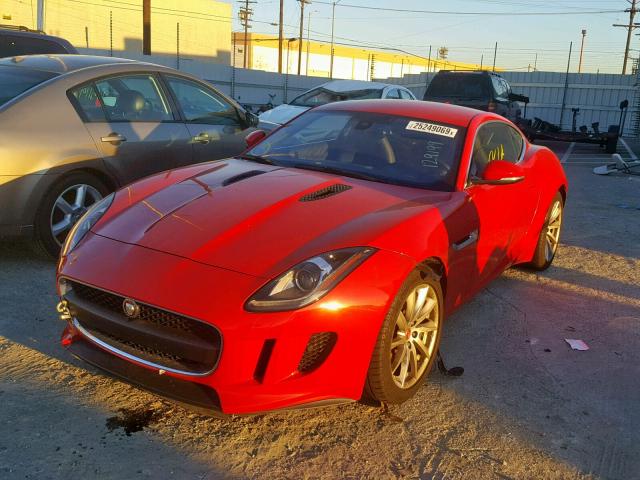 SAJWA6AT7H8K45234 - 2017 JAGUAR F-TYPE RED photo 2