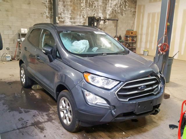 MAJ6P1ULXJC227556 - 2018 FORD ECOSPORT S GRAY photo 1