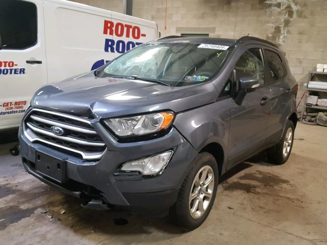 MAJ6P1ULXJC227556 - 2018 FORD ECOSPORT S GRAY photo 2