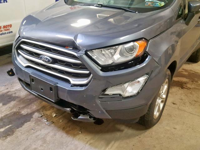 MAJ6P1ULXJC227556 - 2018 FORD ECOSPORT S GRAY photo 9