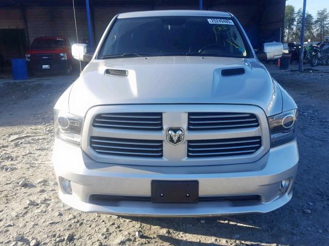 1C6RR6MT9GS324056 - 2016 RAM 1500 SPORT SILVER photo 9