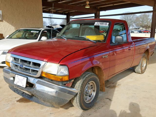 1FTYR10C5WUB34268 - 1998 FORD RANGER RED photo 2