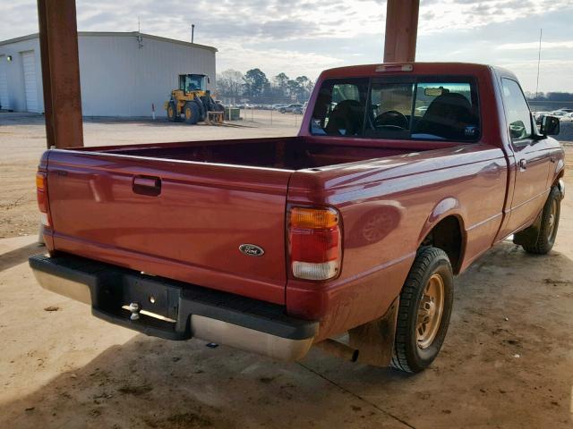 1FTYR10C5WUB34268 - 1998 FORD RANGER RED photo 4