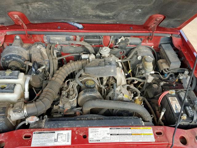 1FTYR10C5WUB34268 - 1998 FORD RANGER RED photo 7