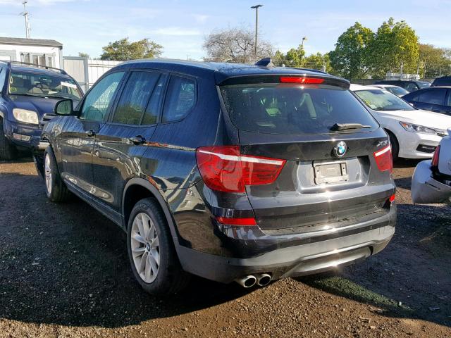 5UXWX9C53G0D71084 - 2016 BMW X3 XDRIVE2 BLACK photo 3