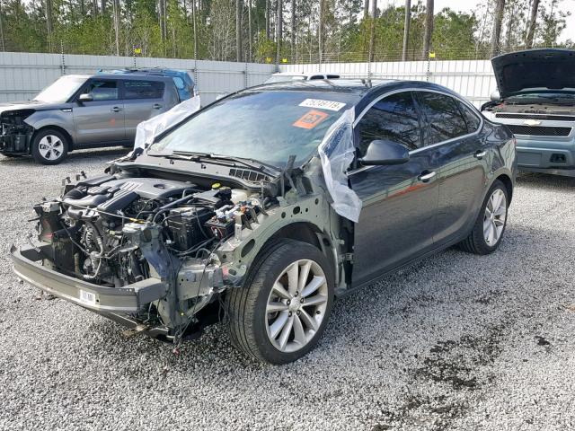 1G4PS5SK6F4190632 - 2015 BUICK VERANO GRAY photo 2