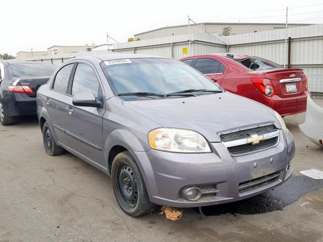 KL1TG5DE1AB044565 - 2010 CHEVROLET AVEO LT GRAY photo 1