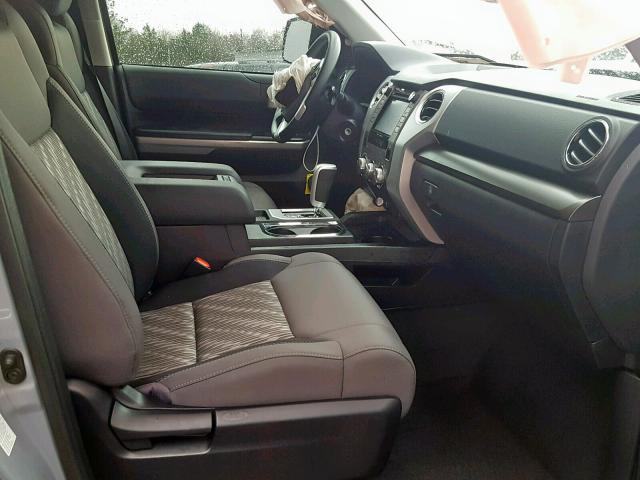 5TFRM5F1XKX135442 - 2019 TOYOTA TUNDRA DOU GRAY photo 5