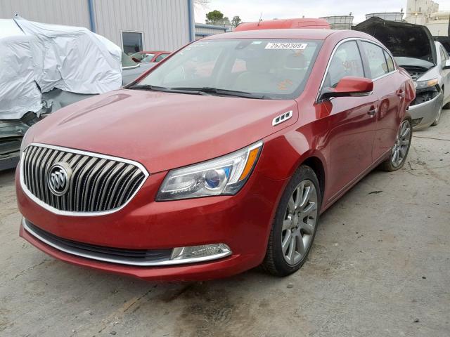 1G4GB5G30EF192073 - 2014 BUICK LACROSSE RED photo 2