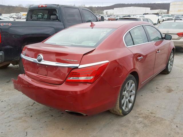 1G4GB5G30EF192073 - 2014 BUICK LACROSSE RED photo 4