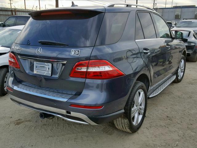 4JGDA5JB4EA277677 - 2014 MERCEDES-BENZ ML 350 GRAY photo 4