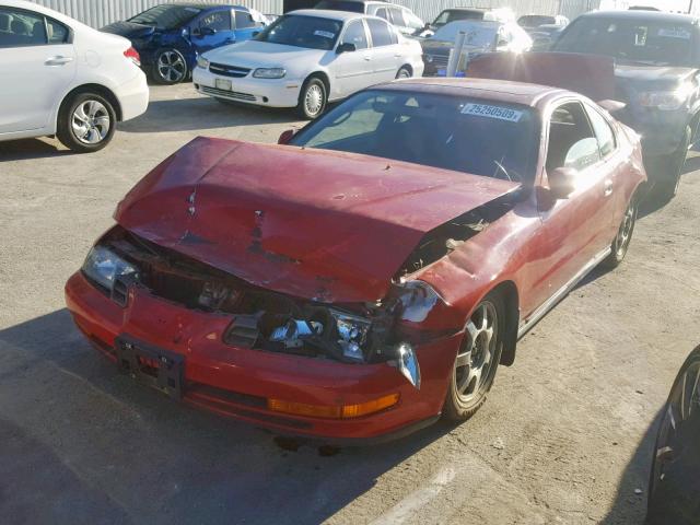 JHMBB2254PC004549 - 1993 HONDA PRELUDE SI RED photo 2