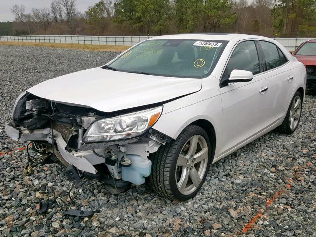 1G11G5SX9FF302246 - 2015 CHEVROLET MALIBU LTZ WHITE photo 2