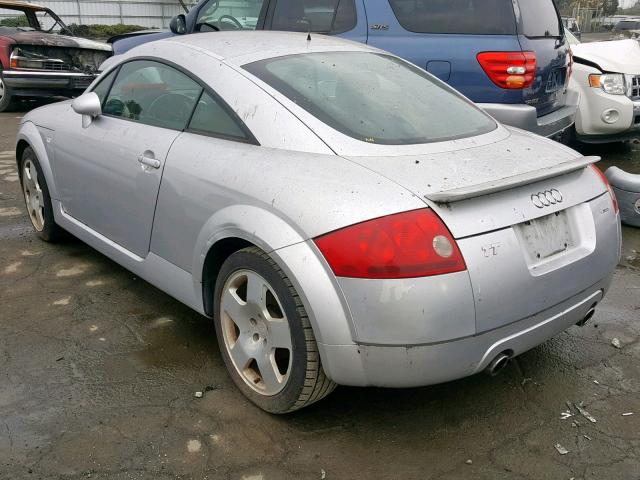 TRUWT28N721031536 - 2002 AUDI TT QUATTRO SILVER photo 3