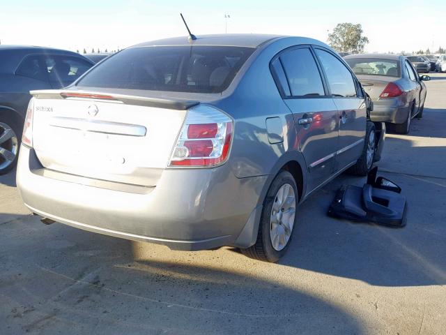 3N1AB6AP4BL612935 - 2011 NISSAN SENTRA 2.0 SILVER photo 4