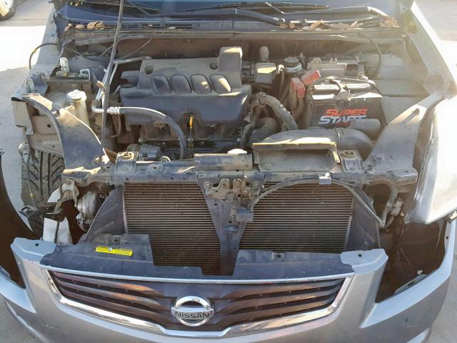 3N1AB6AP4BL612935 - 2011 NISSAN SENTRA 2.0 SILVER photo 7