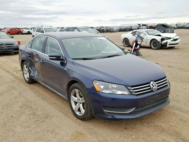 1VWAT7A38EC056204 - 2014 VOLKSWAGEN PASSAT S BLUE photo 1