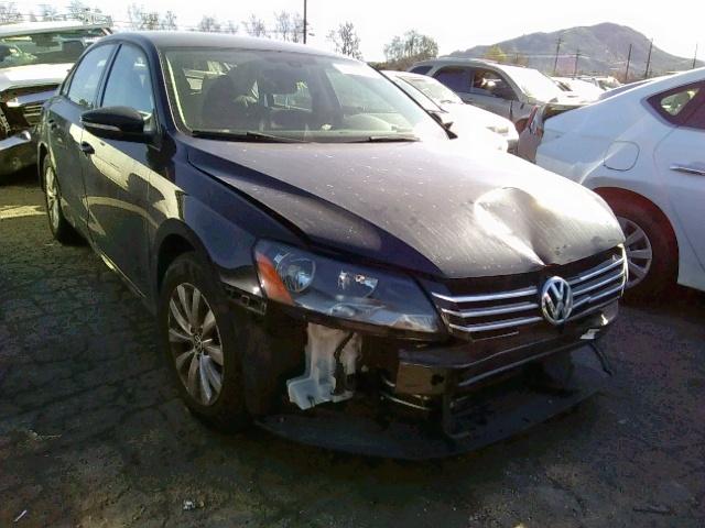 1VWAP7A30CC055114 - 2012 VOLKSWAGEN PASSAT S BLACK photo 1