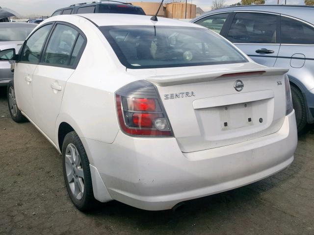 3N1AB6AP9BL617080 - 2011 NISSAN SENTRA 2.0 WHITE photo 3