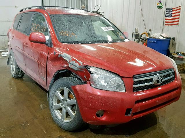 JTMBK31V776017674 - 2007 TOYOTA RAV4 LIMIT RED photo 1