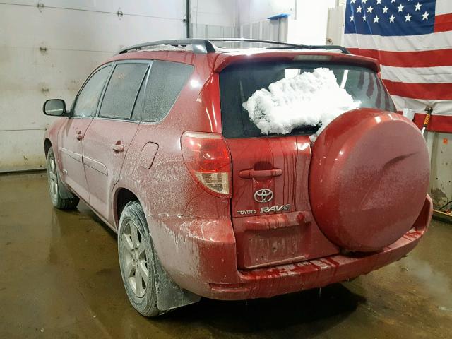 JTMBK31V776017674 - 2007 TOYOTA RAV4 LIMIT RED photo 3