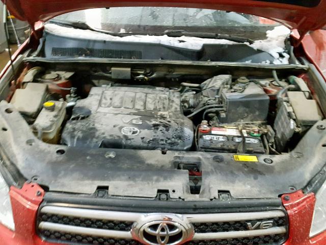 JTMBK31V776017674 - 2007 TOYOTA RAV4 LIMIT RED photo 7