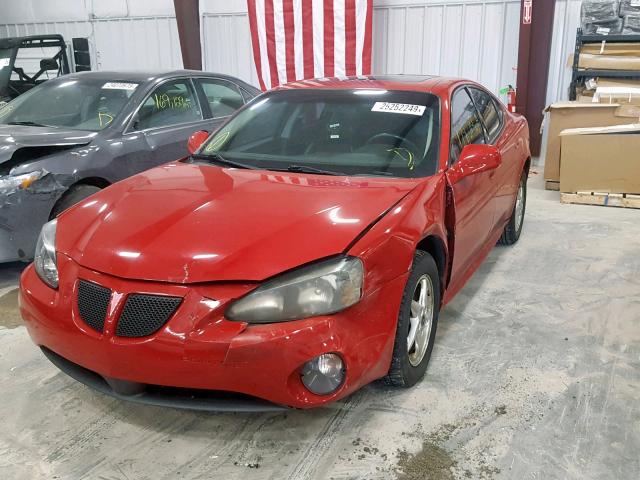 2G2WP552681120922 - 2008 PONTIAC GRAND PRIX RED photo 2