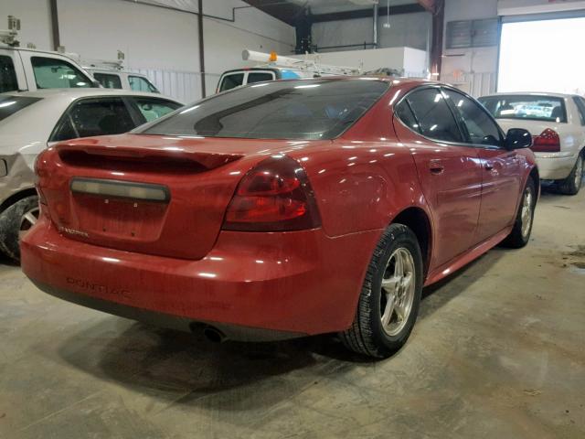 2G2WP552681120922 - 2008 PONTIAC GRAND PRIX RED photo 4