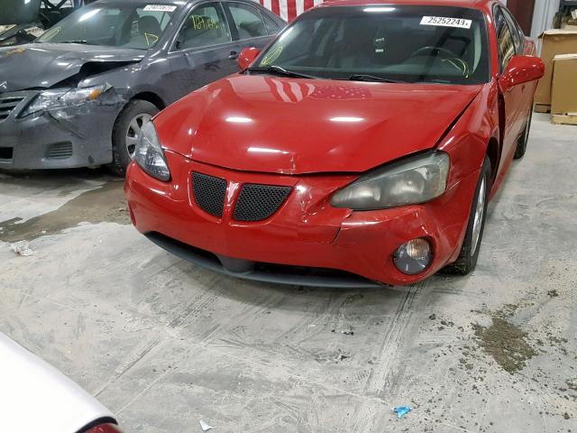 2G2WP552681120922 - 2008 PONTIAC GRAND PRIX RED photo 9