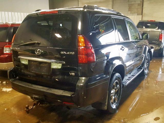 JTJBT20X140026330 - 2004 LEXUS GX 470 BLACK photo 4