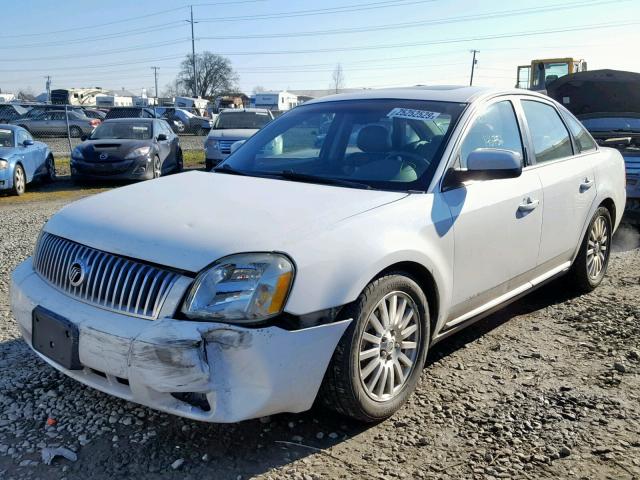 1MEHM42137G613833 - 2007 MERCURY MONTEGO PR WHITE photo 2