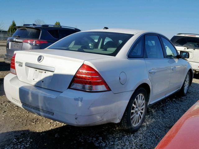 1MEHM42137G613833 - 2007 MERCURY MONTEGO PR WHITE photo 4