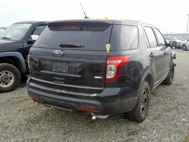 1FM5K8ARXDGC72897 - 2013 FORD EXPLORER P BLACK photo 4