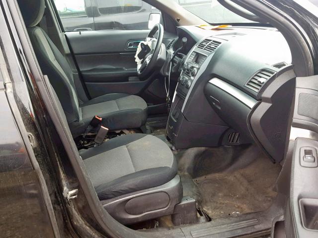 1FM5K8ARXDGC72897 - 2013 FORD EXPLORER P BLACK photo 5