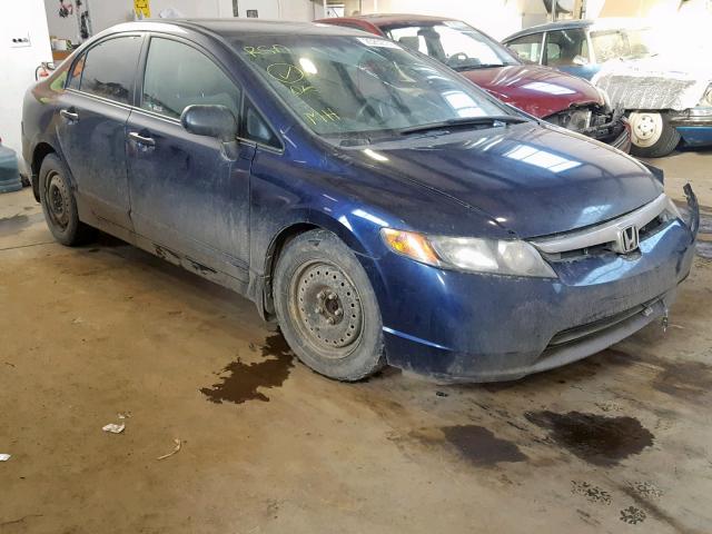 2HGFA16377H038394 - 2007 HONDA CIVIC DX BLUE photo 1