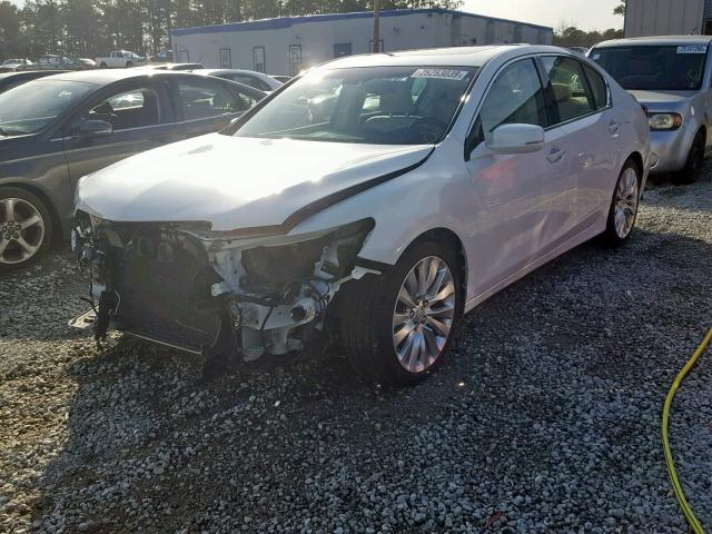 JH4KC1F97FC000739 - 2015 ACURA RLX ADVANC WHITE photo 2