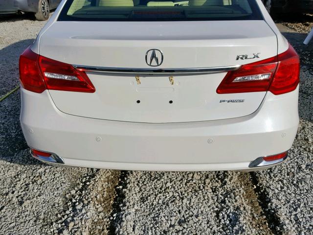 JH4KC1F97FC000739 - 2015 ACURA RLX ADVANC WHITE photo 9
