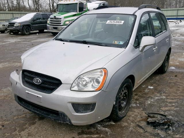 KNAFG526997252805 - 2009 KIA RONDO LX SILVER photo 2