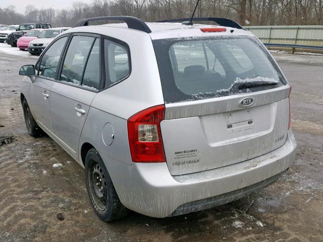 KNAFG526997252805 - 2009 KIA RONDO LX SILVER photo 3