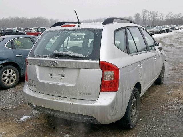 KNAFG526997252805 - 2009 KIA RONDO LX SILVER photo 4