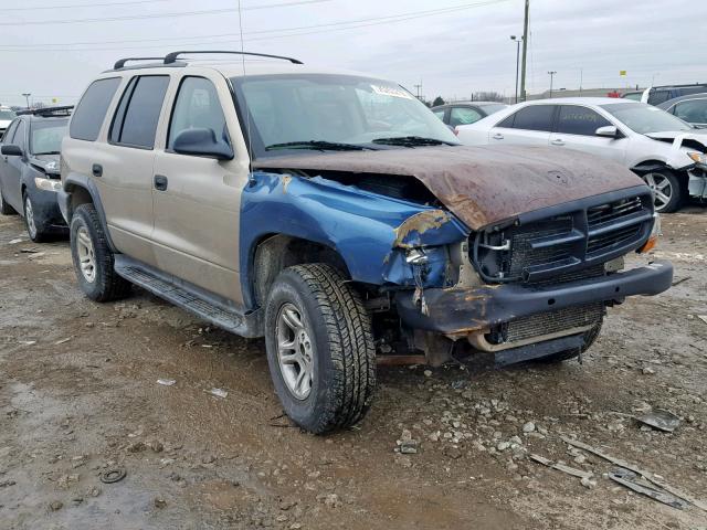 1D4HS38N93F521740 - 2003 DODGE DURANGO SP TAN photo 1