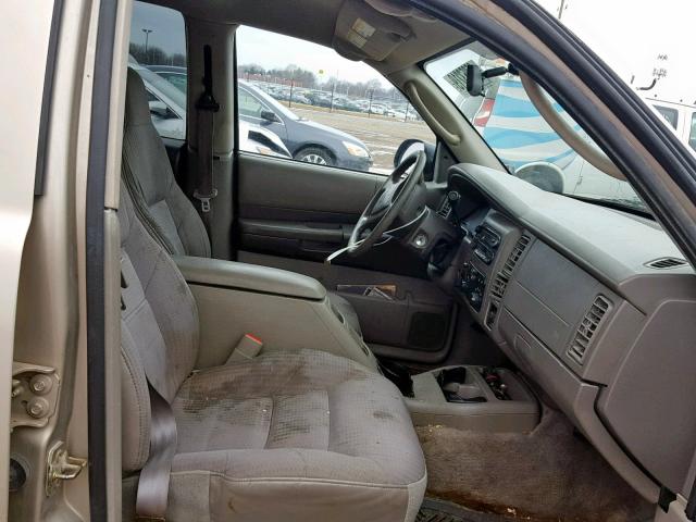 1D4HS38N93F521740 - 2003 DODGE DURANGO SP TAN photo 5