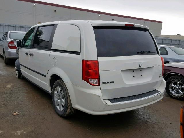 2C4JDGAG1CR417330 - 2012 DODGE RAM VAN WHITE photo 3